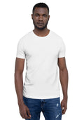 Bella + Canvas 3001 unisex staple t-shirt in White — the blank canvas for your custom printed design