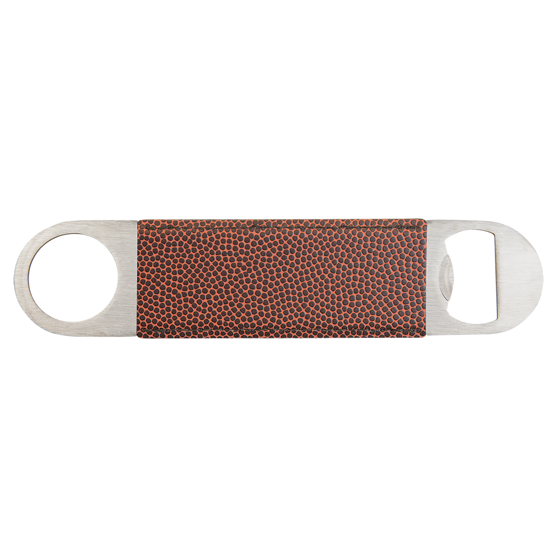 Custom Leatherette Bottle Opener — Football
