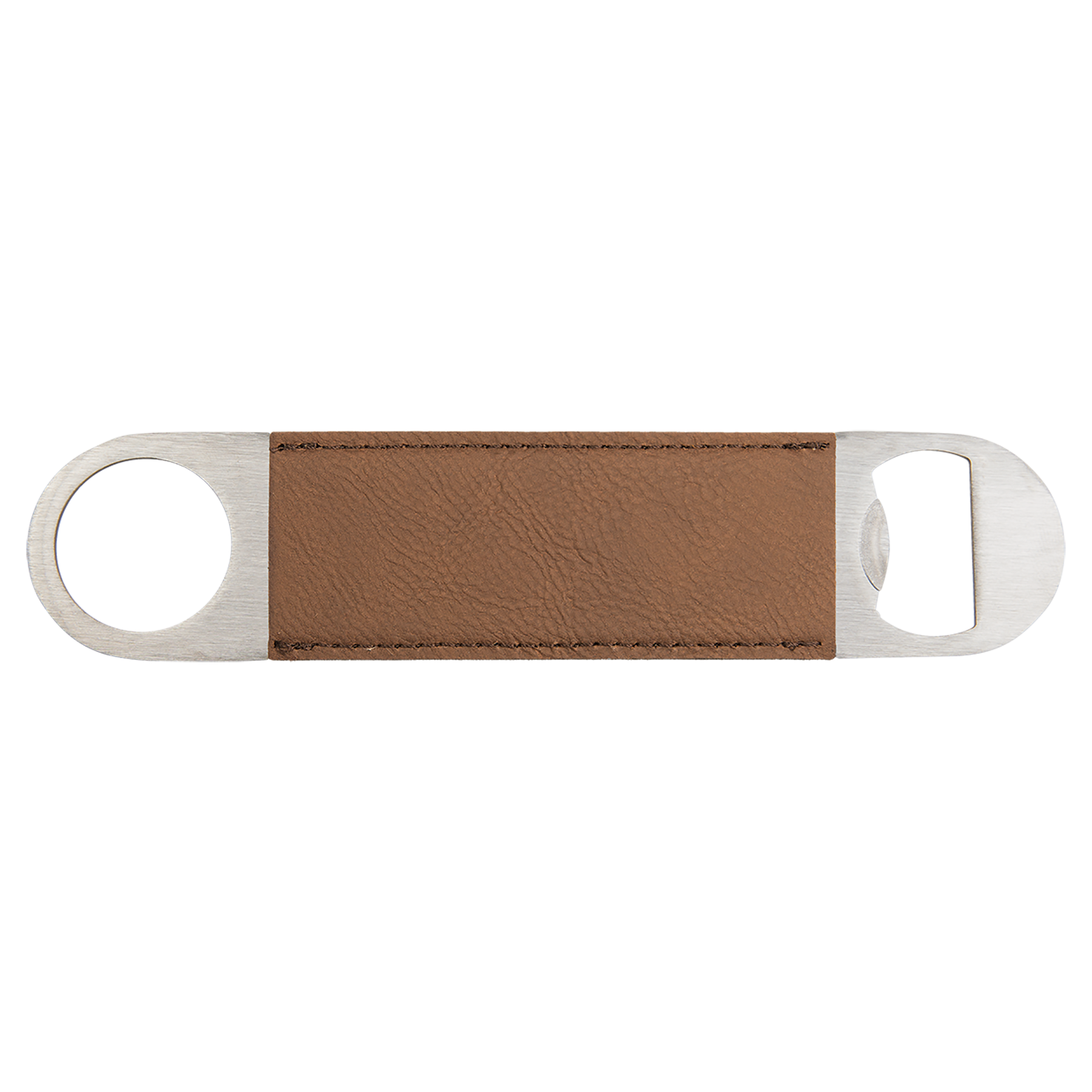 Custom Leatherette Bottle Opener — Dark Brown