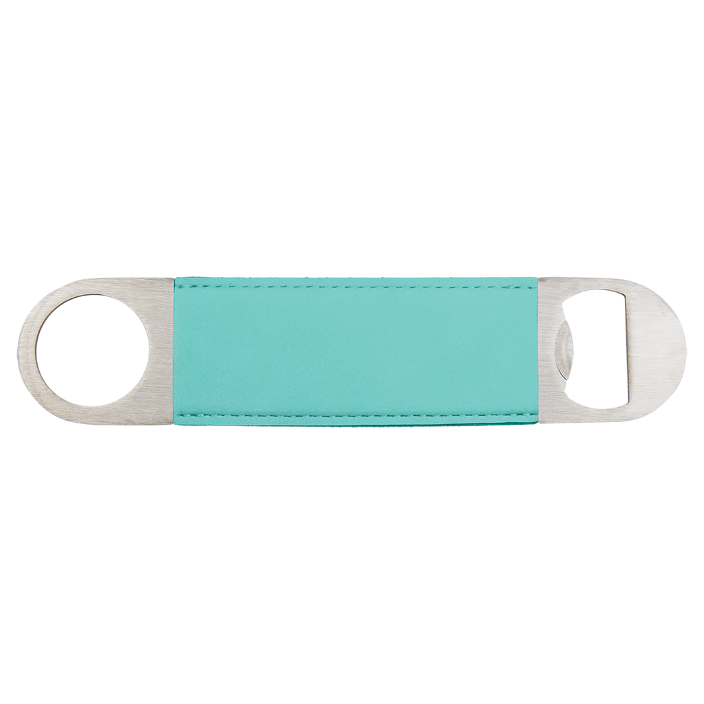 Custom Leatherette Bottle Opener — Teal
