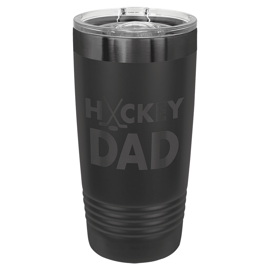 Custom Engraved 20oz Tumbler – Ghost Black Ion-Plated Stainless Steel — Black