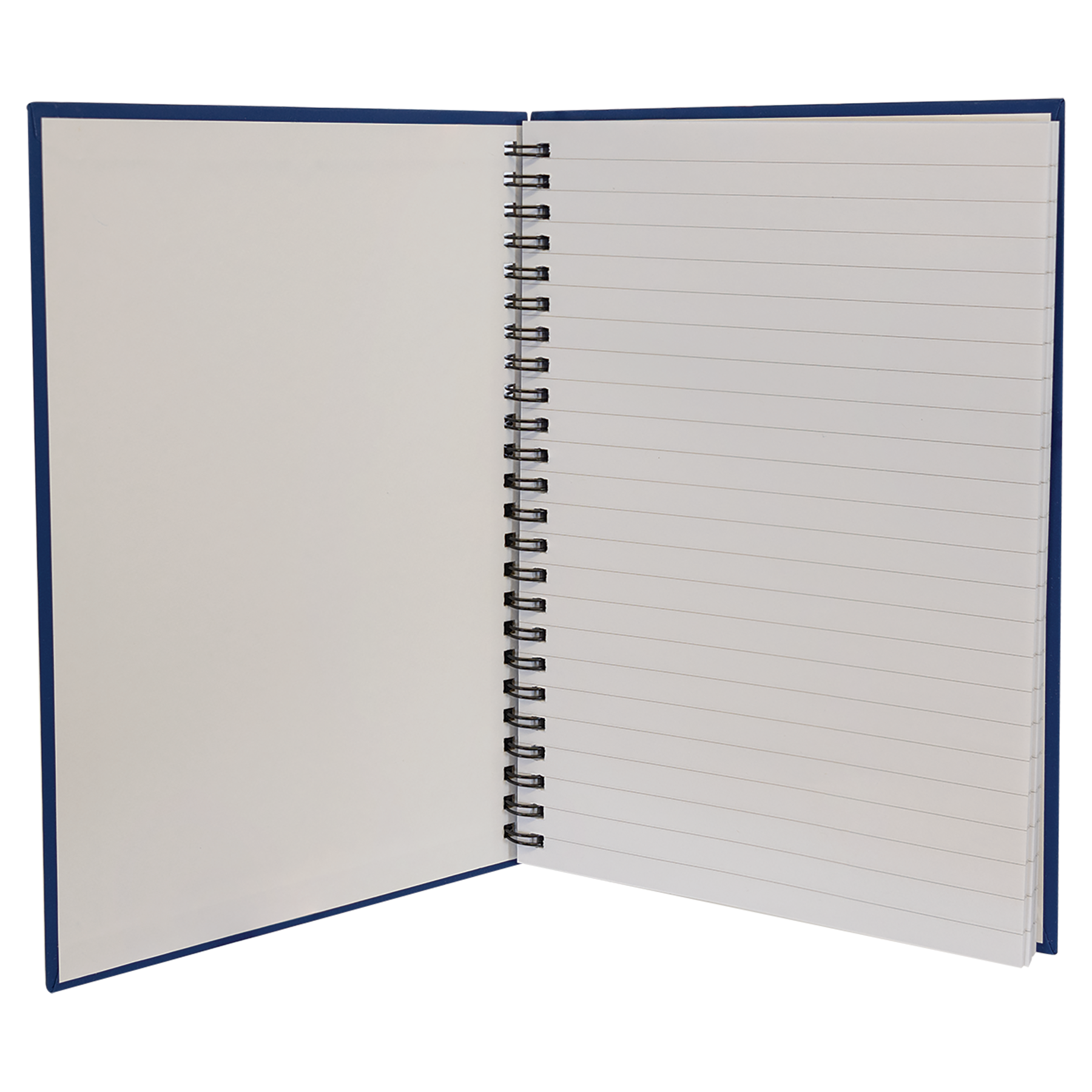 Small Spiral Notebook open spread showing lined pages