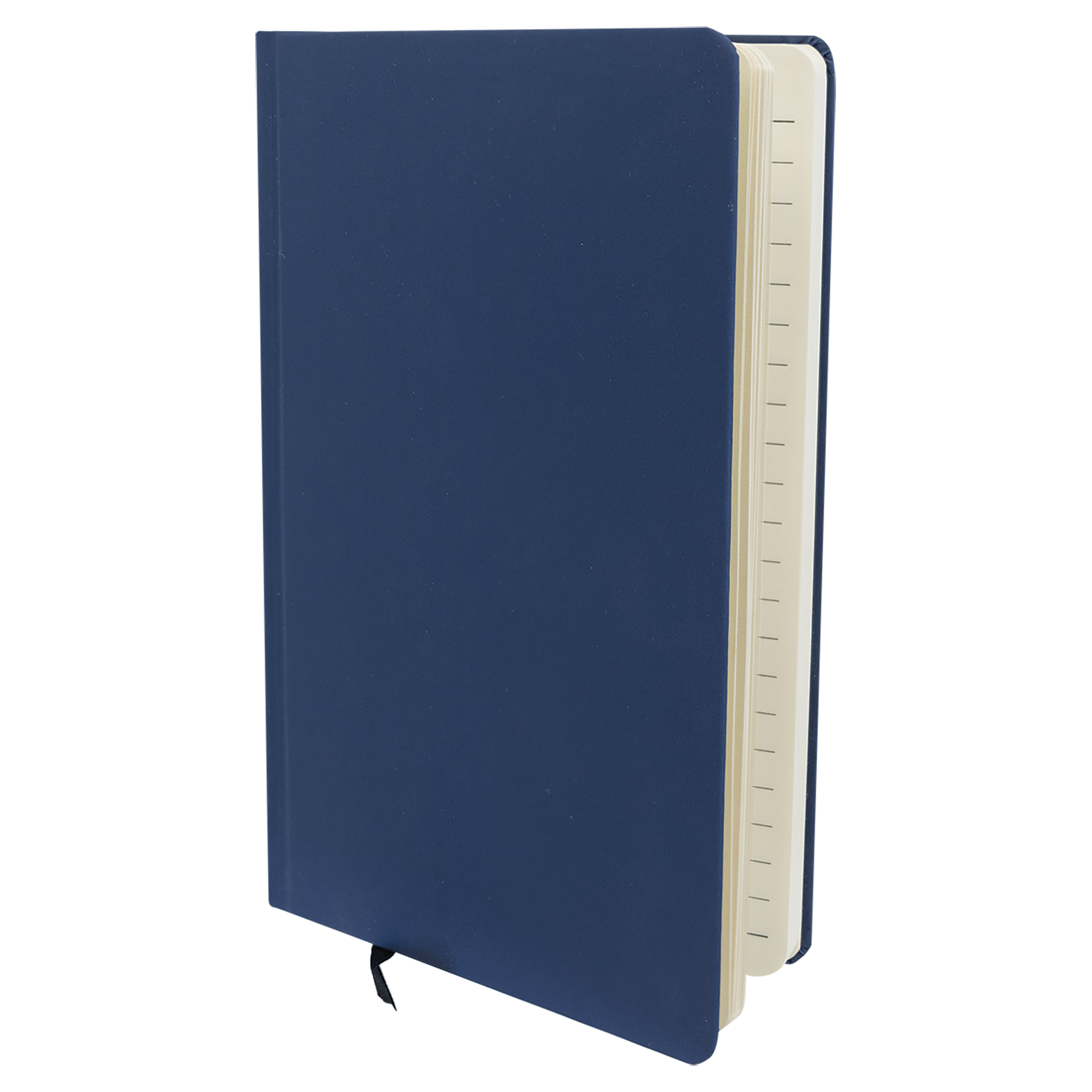 Hardcover Journal open spread showing interior lined pages