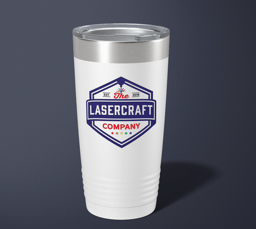 Custom logo 20oz tumbler with full-color UV print