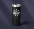 Personalized 22oz skinny tumbler with custom laser engraving