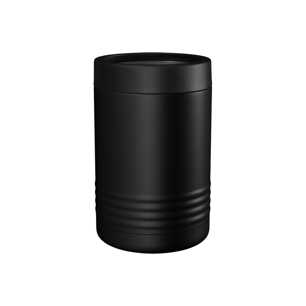 Custom Engraved Can & Bottle Holder – Stainless Steel Double Wall Insulated — Black