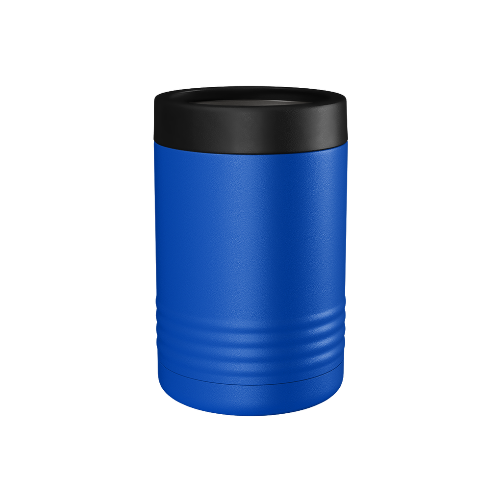 Custom Engraved Can & Bottle Holder – Stainless Steel Double Wall Insulated — Blue