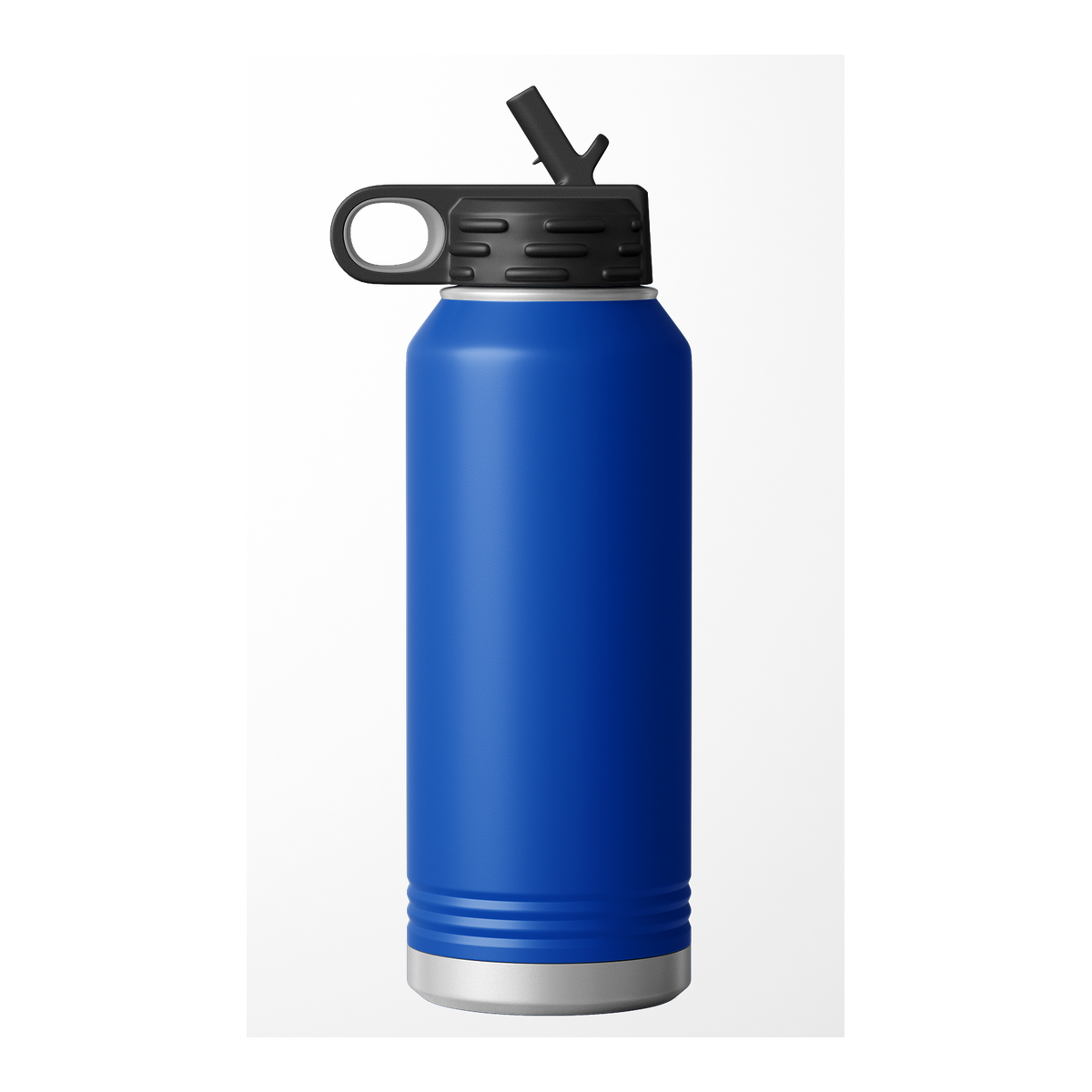 Custom Printed Water Bottle | Stainless Steel 32oz Double Wall Insulated — Blue