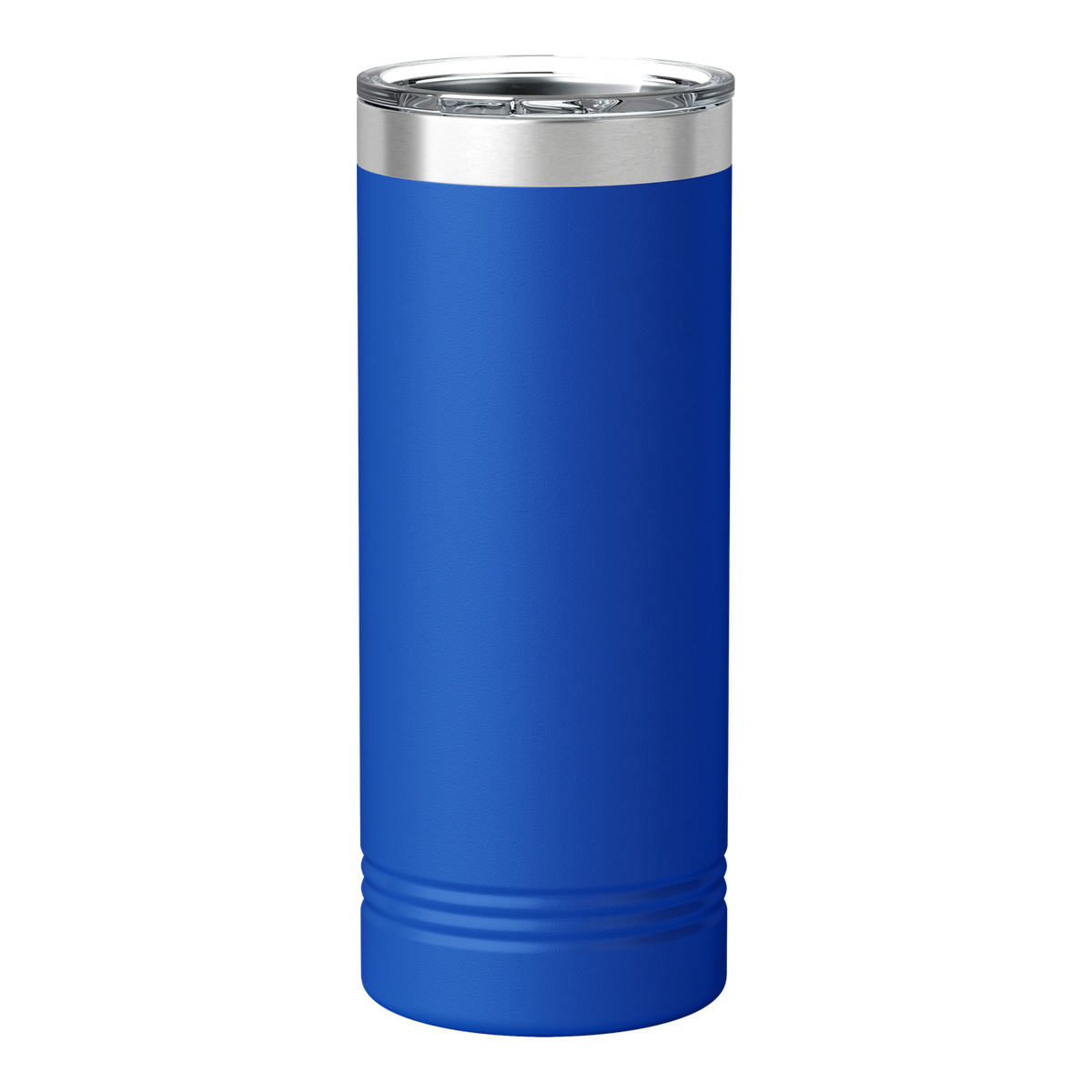 Custom 22oz Skinny Tumbler — Full-Color UV Printed Stainless Steel — Blue