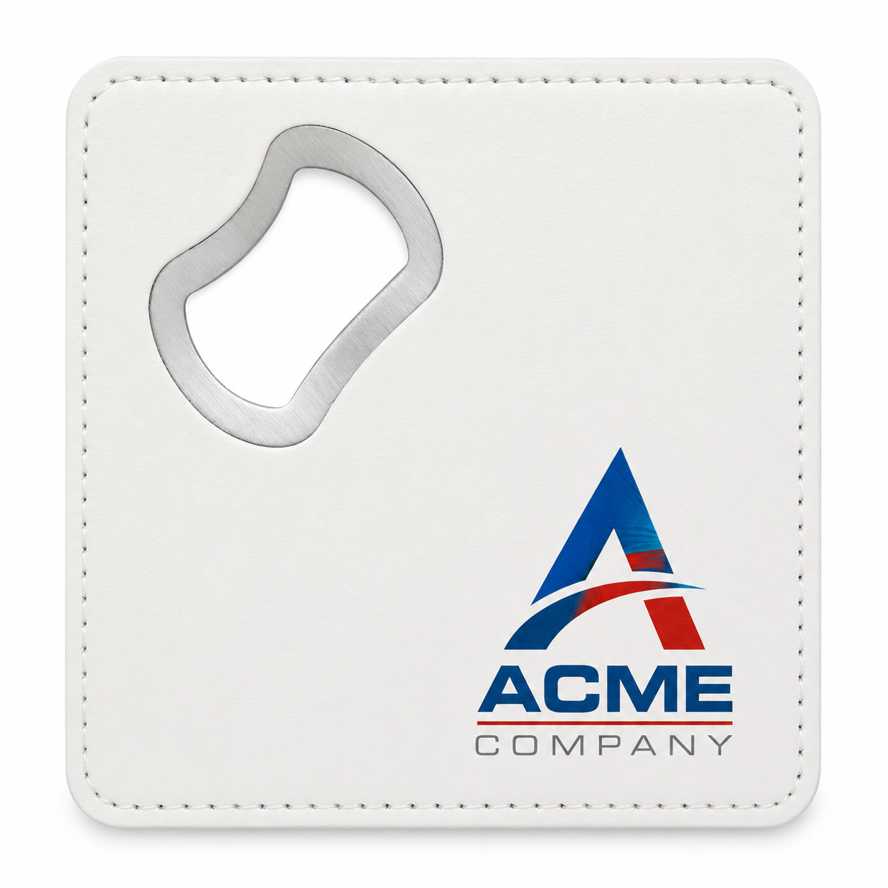 Custom Leatherette Bottle Opener Coasters