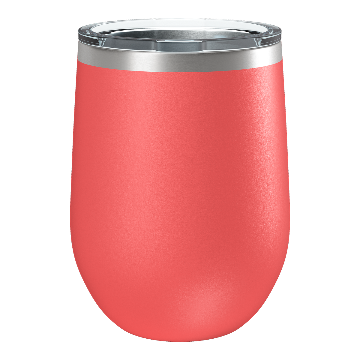 Custom Printed 12oz Wine Tumbler | Stainless Steel 12oz Double Wall Insulated Drinkware — Coral