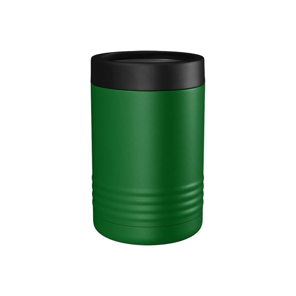 Custom Printed Can & Bottle Holder – Stainless Steel Double Wall Insulated — Green