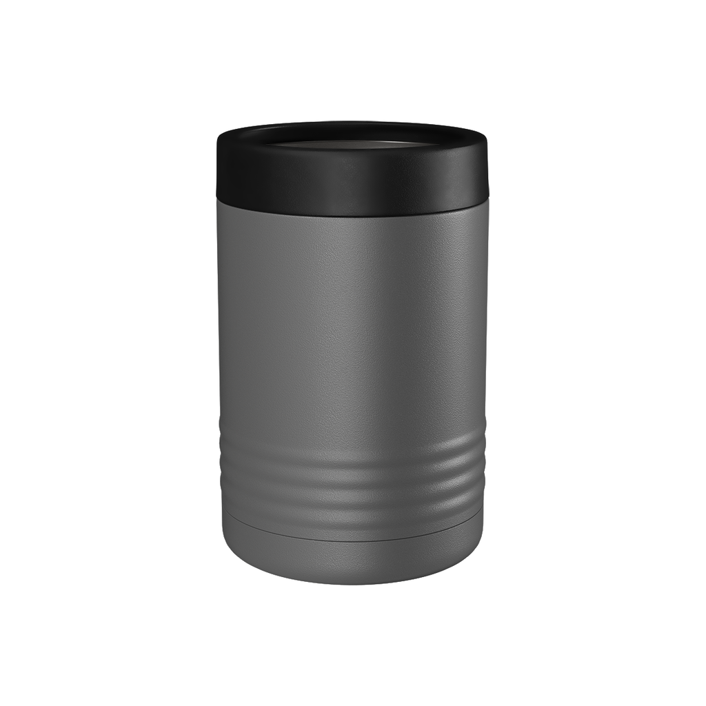 Custom Printed Can & Bottle Holder – Stainless Steel Double Wall Insulated — Grey