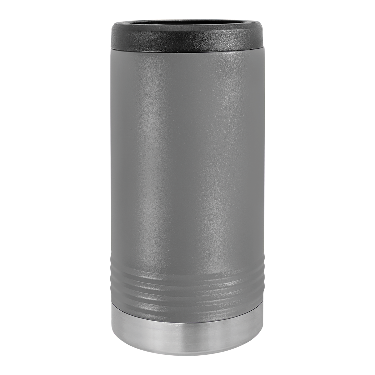 Custom Engraved Slim Can Holder | Stainless Steel Double Wall Insulated — Grey