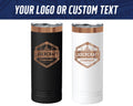 Custom Engraved 22oz Skinny Tumbler – Rose Gold Ion-Plated