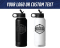 Custom Engraved 32oz Water Bottle – Ghost Black Ion-Plated