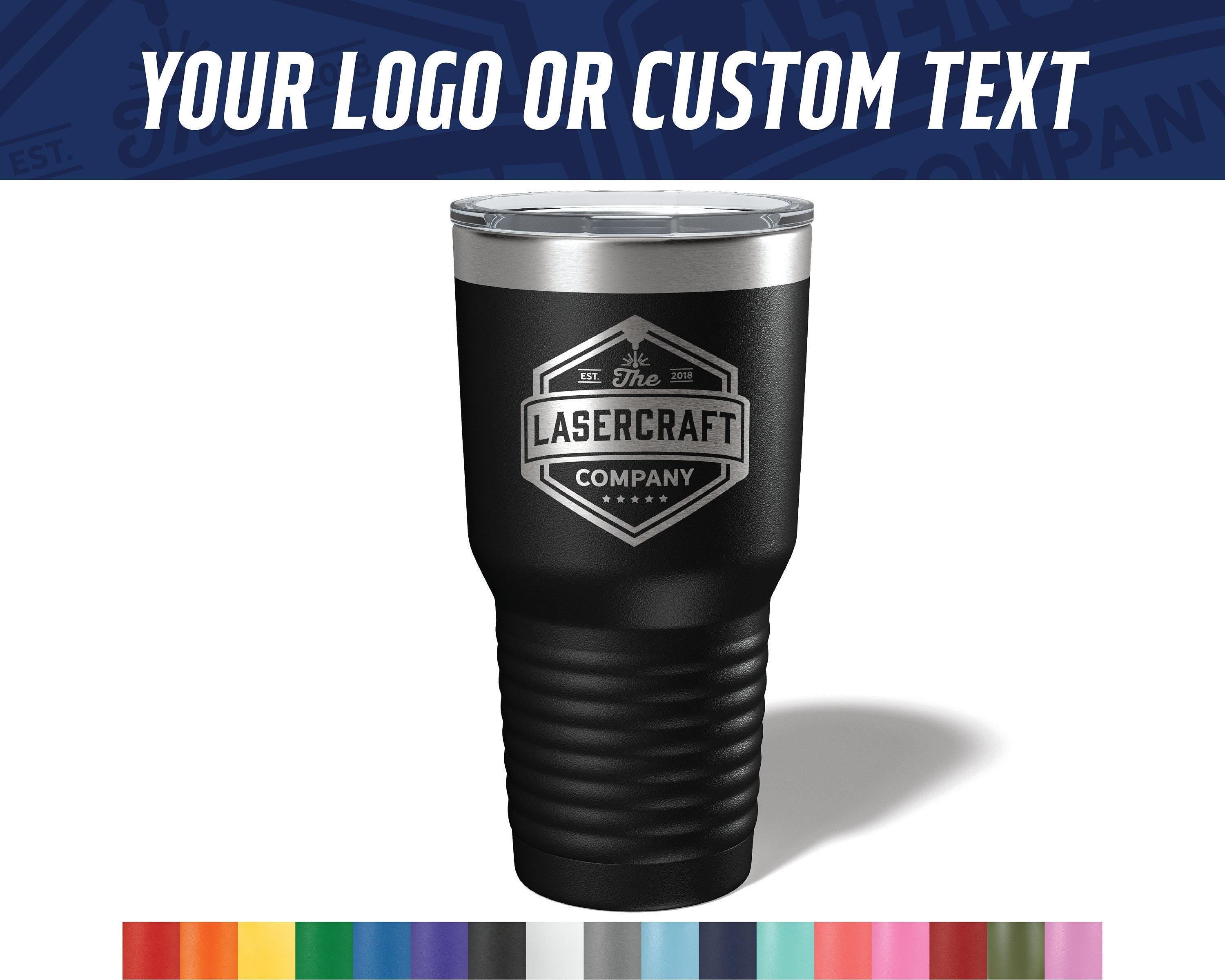 Personalized 30oz Tumbler with custom artwork or logo - Custom Engraved Travel Mug - Custom 30oz Tumbler - Client Gifts - Custom Logo Swag