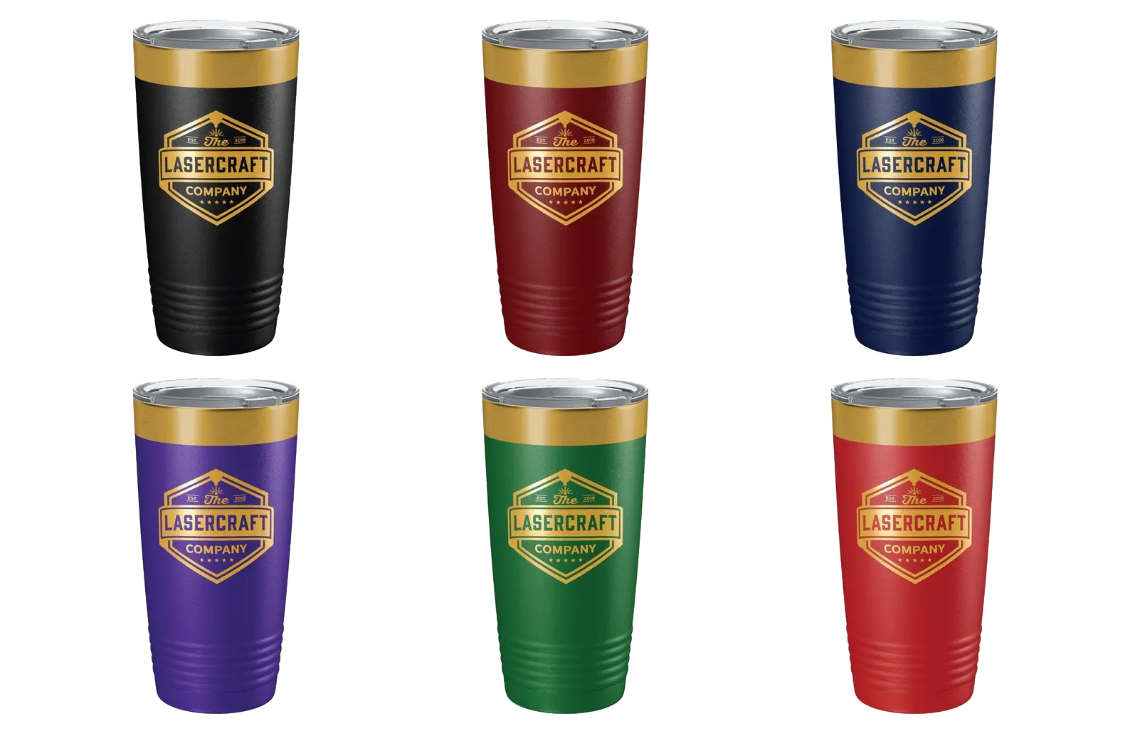 Ion-Plated Bright Gold 20oz tumbler hero