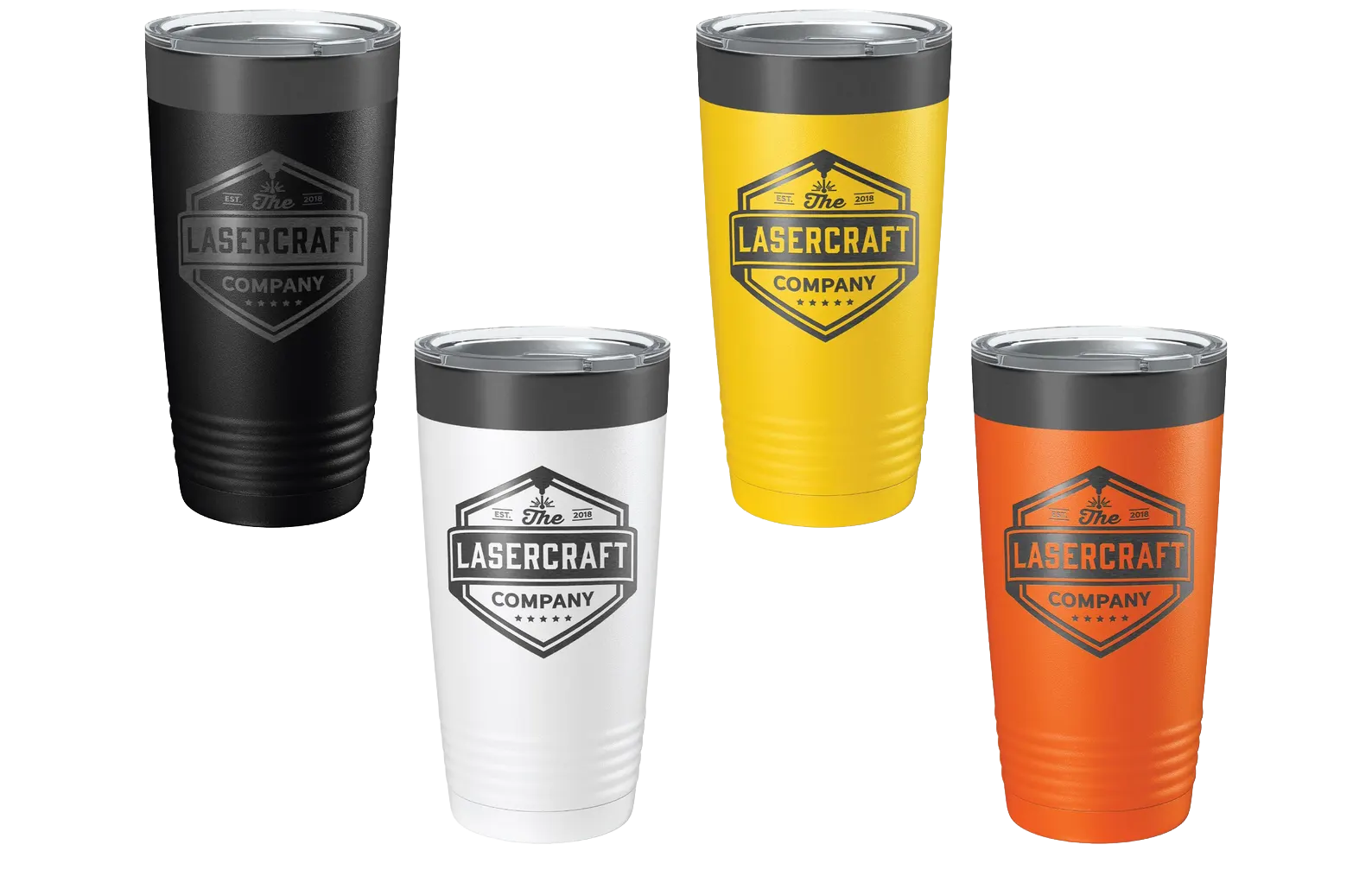 Ion-Plated Ghost Black 20oz tumbler hero
