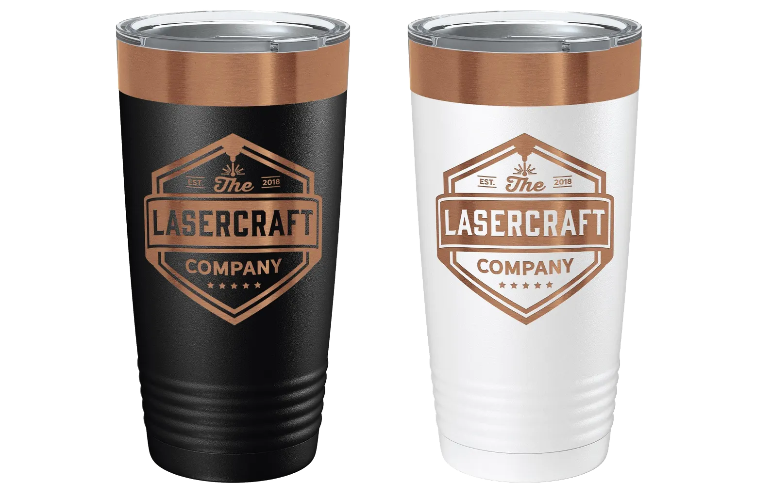 Ion-Plated Rose Gold 20oz tumbler hero