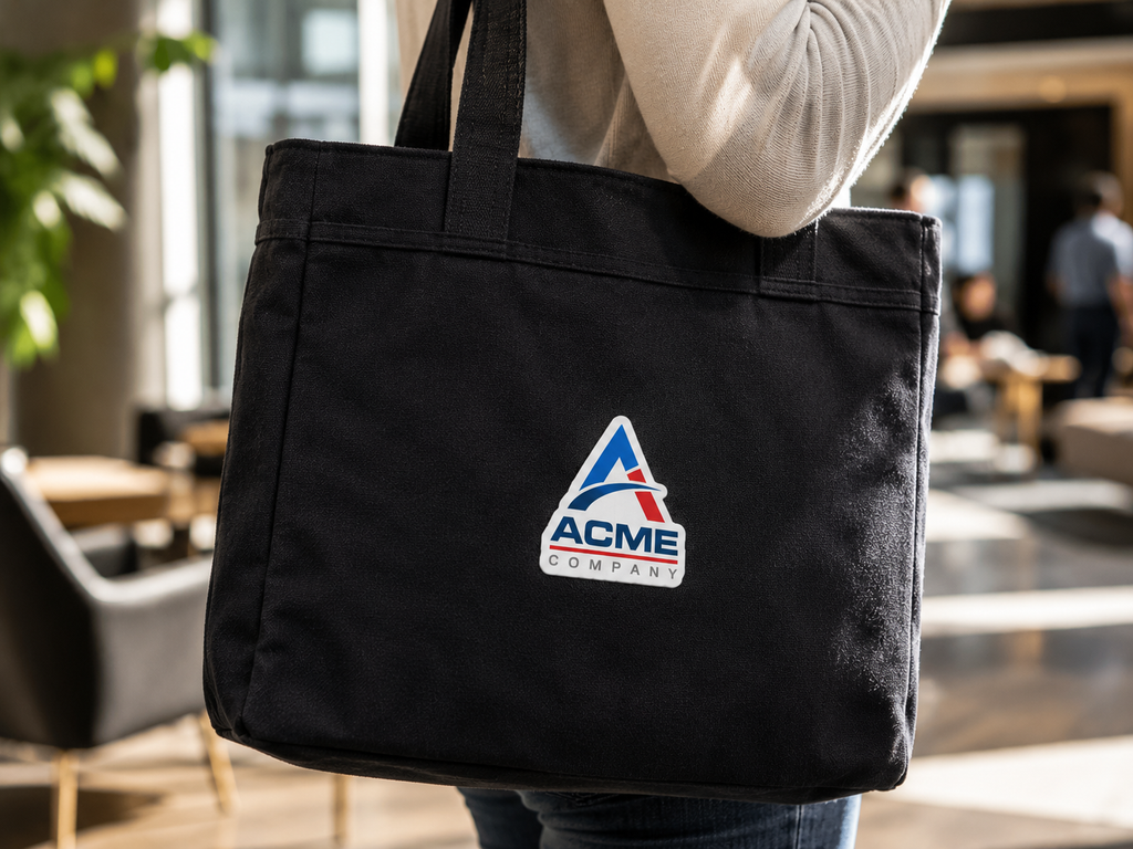 Custom leatherette patch — applied to apparel/gear