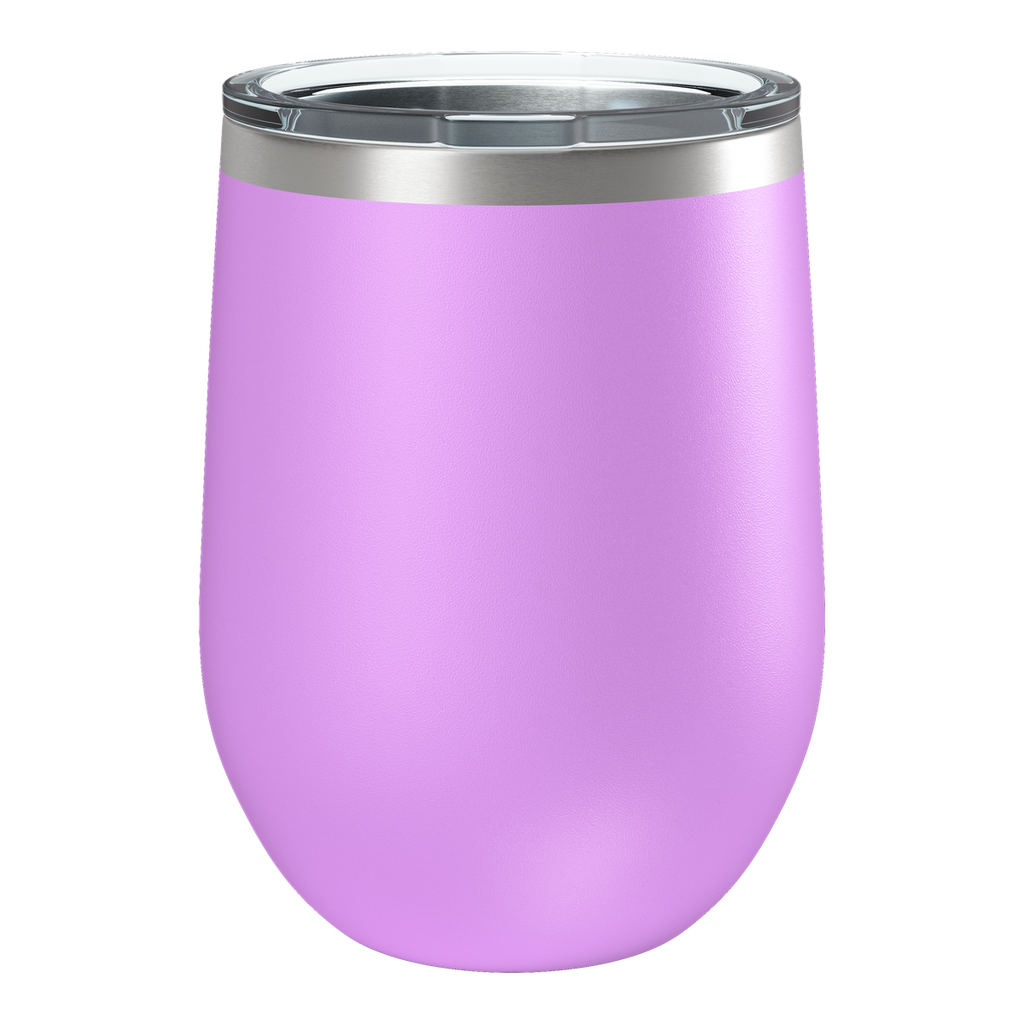 Custom Printed 12oz Wine Tumbler | Stainless Steel 12oz Double Wall Insulated Drinkware — Lilac