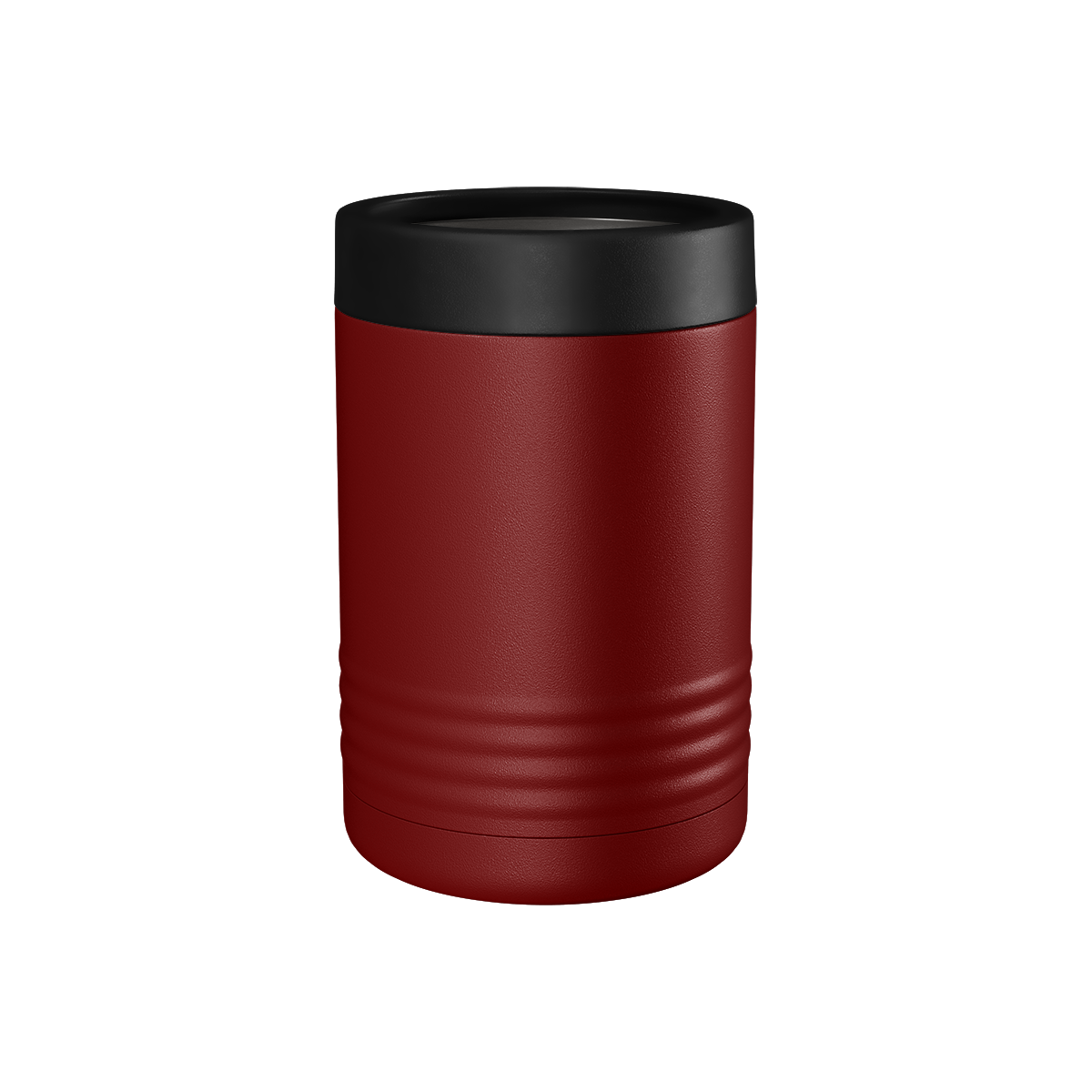 Custom Printed Can & Bottle Holder – Stainless Steel Double Wall Insulated — Maroon