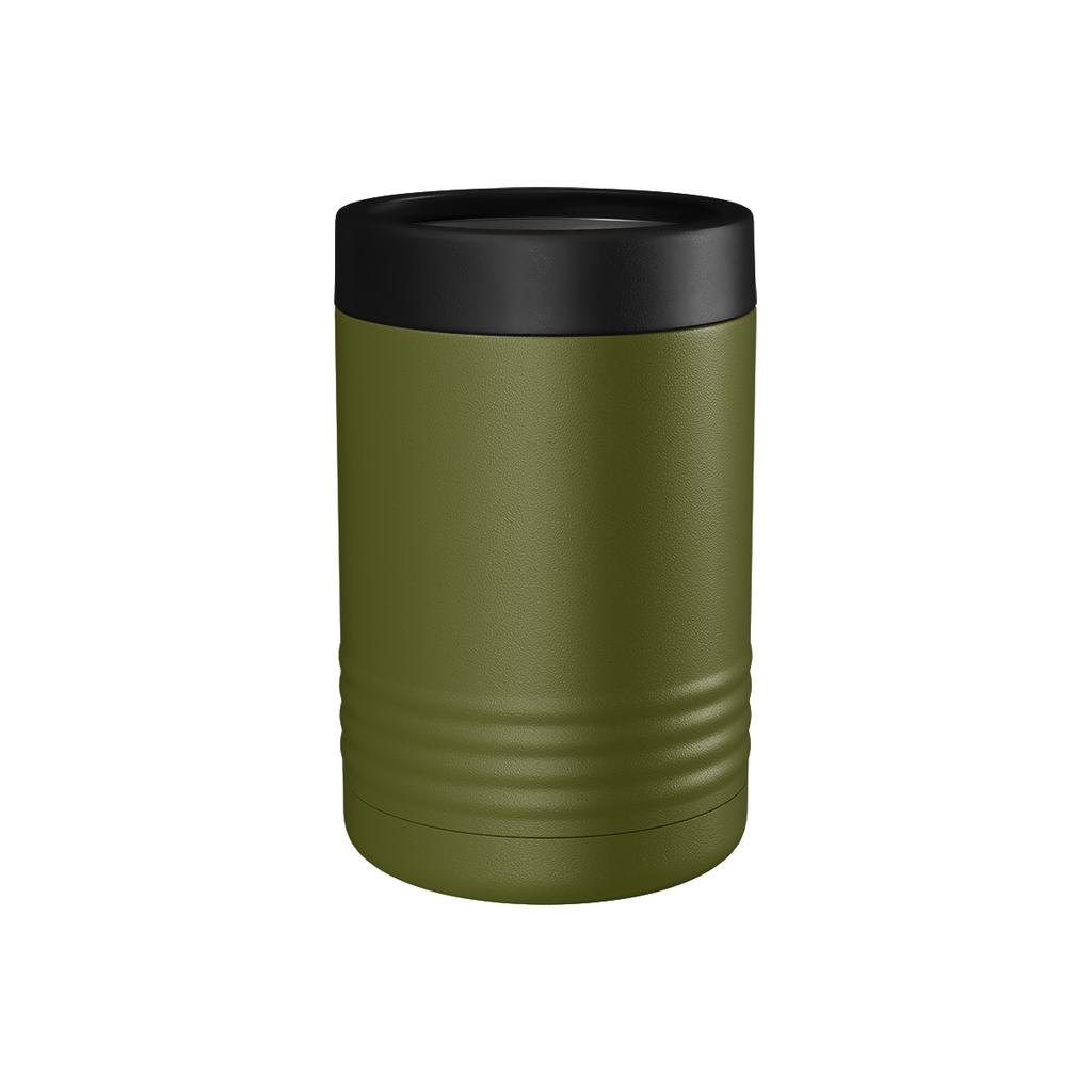Custom Printed Can & Bottle Holder – Stainless Steel Double Wall Insulated — Olive