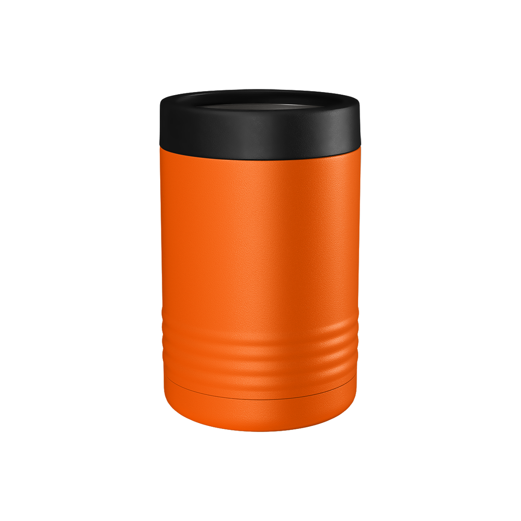 Custom Engraved Can & Bottle Holder – Stainless Steel Double Wall Insulated — Orange