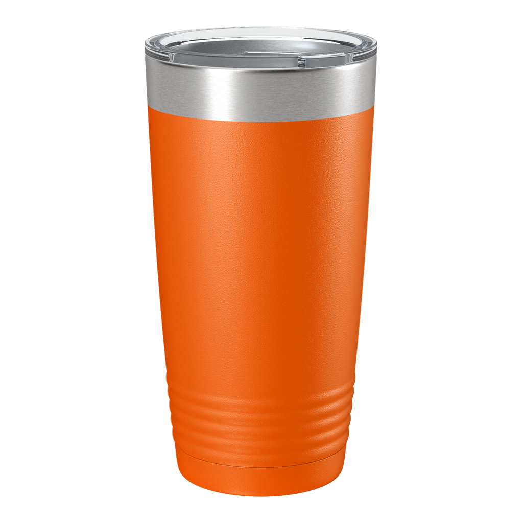 Custom 20oz Logo Tumbler — Full-Color UV Printed Stainless Steel — Orange