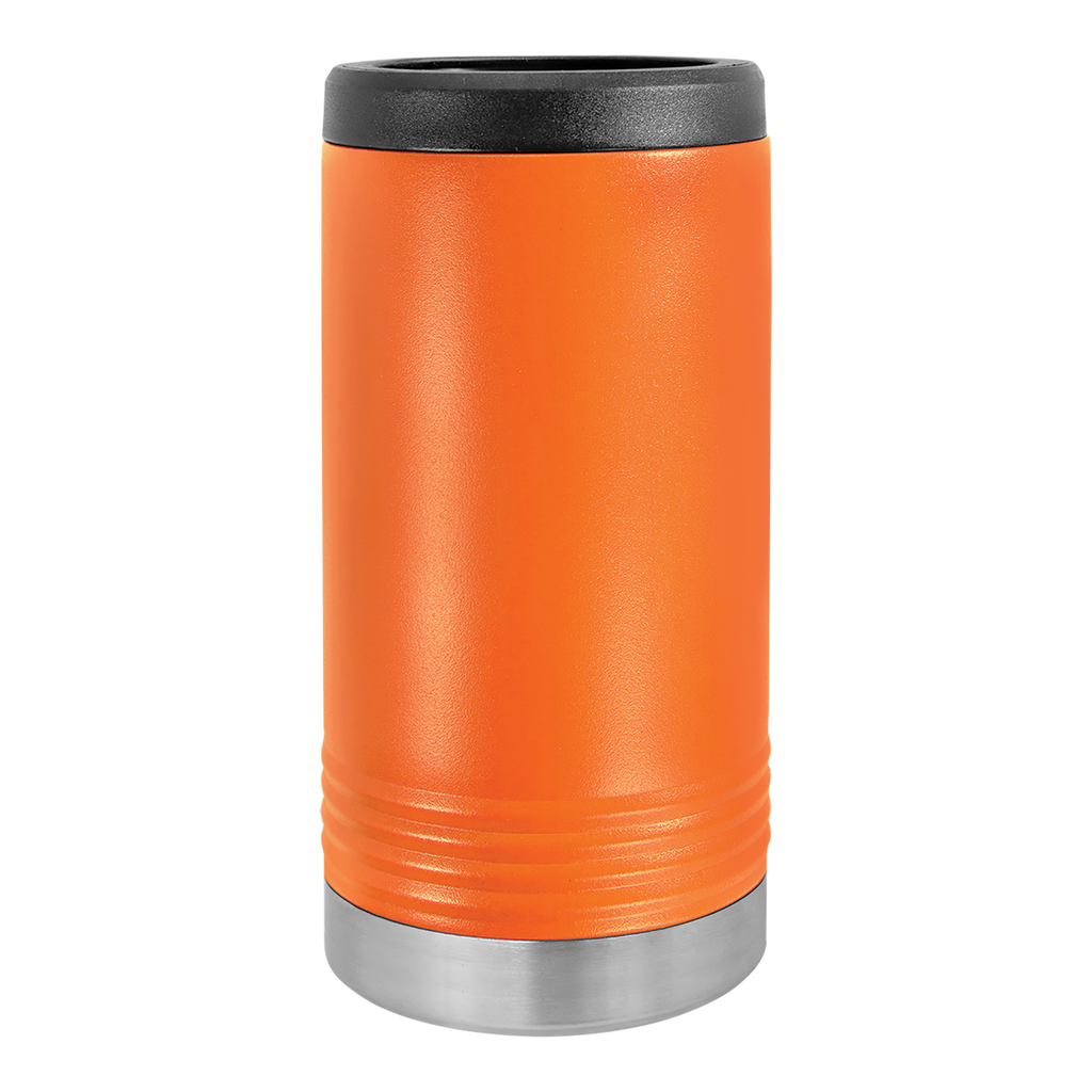 Custom Printed Slim Can Holder | Stainless Steel Double Wall Insulated — Orange
