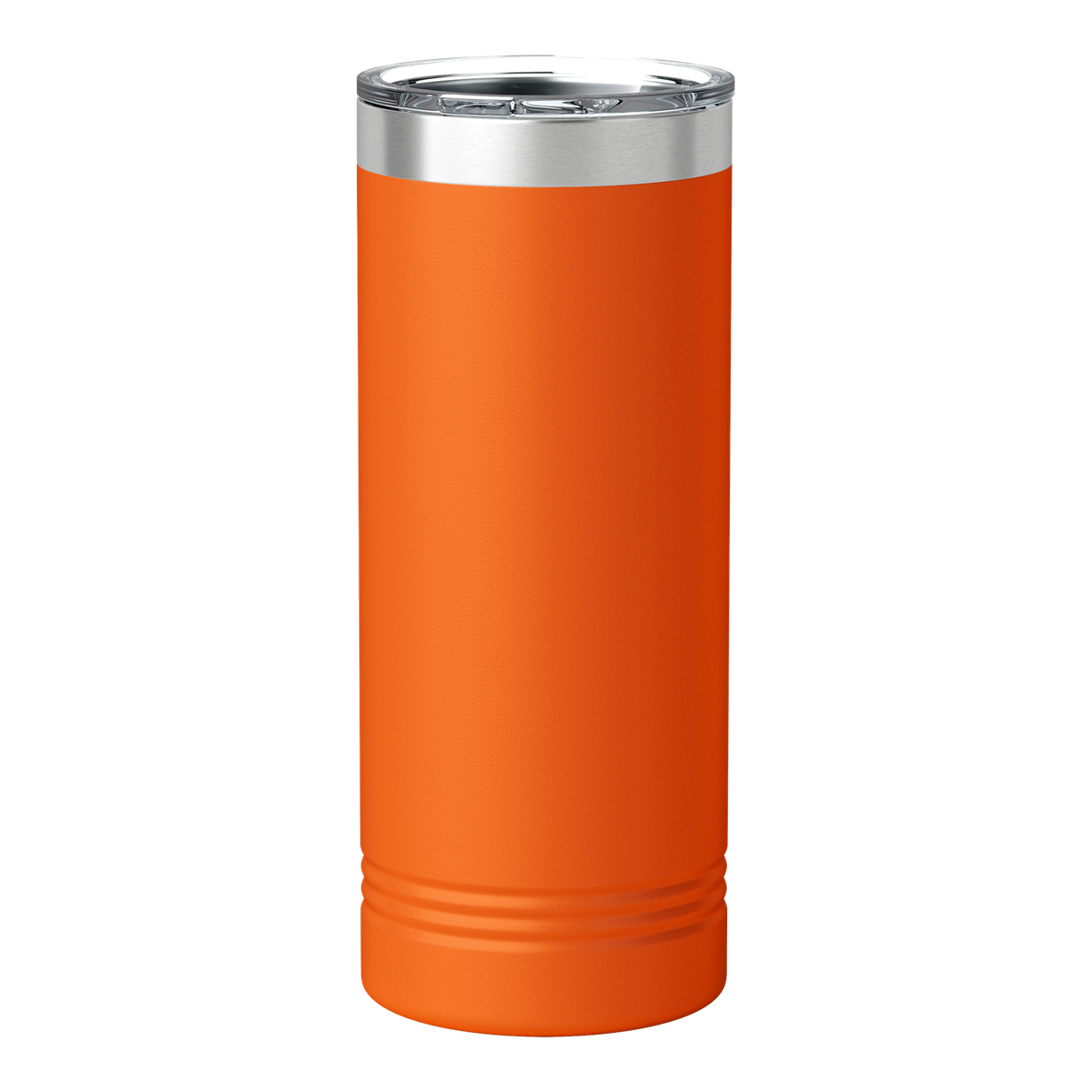 Custom 22oz Skinny Tumbler — Full-Color UV Printed Stainless Steel — Orange