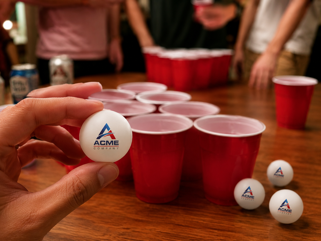 Custom Printed Ping Pong Balls — Set of 6 | Full Color UV Print