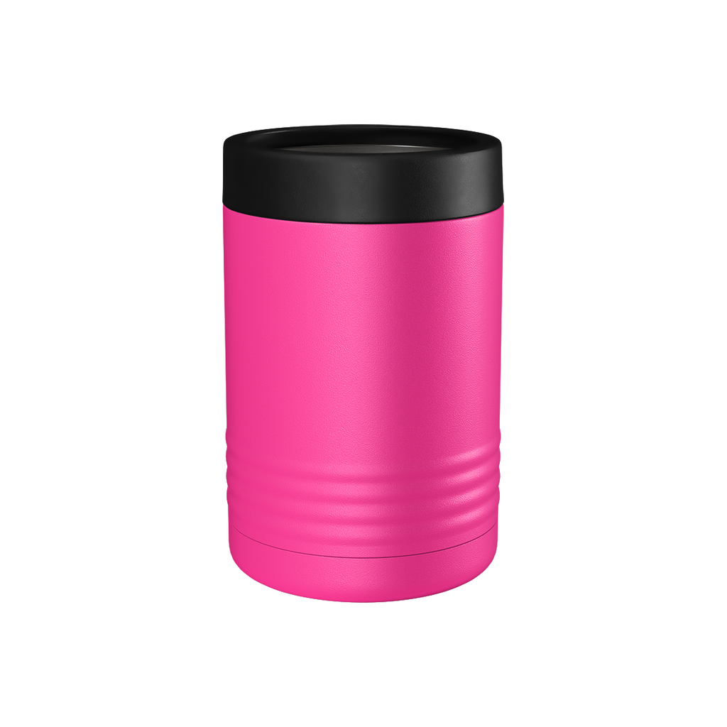 Custom Engraved Can & Bottle Holder – Stainless Steel Double Wall Insulated — Pink