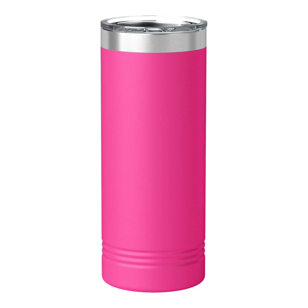 Custom Engraved 22oz Skinny Tumbler | Stainless Steel 22oz Skinny Double Wall Insulated Drinkware — Pink