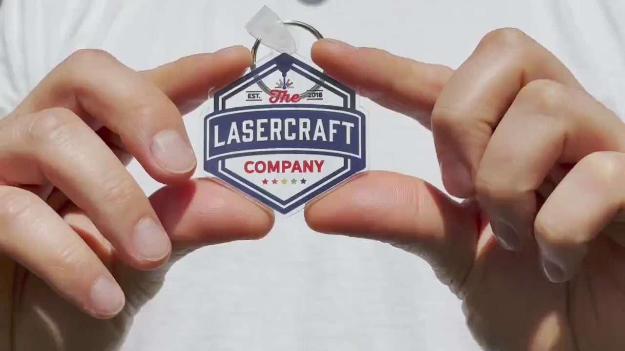 Custom Logo Keychain - Vibrant Full Color Print on Acrylic