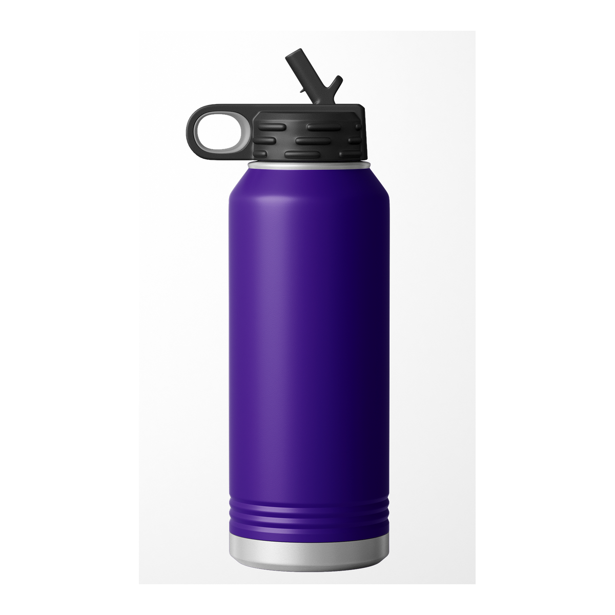 Custom Printed Water Bottle | Stainless Steel 32oz Double Wall Insulated — Purple