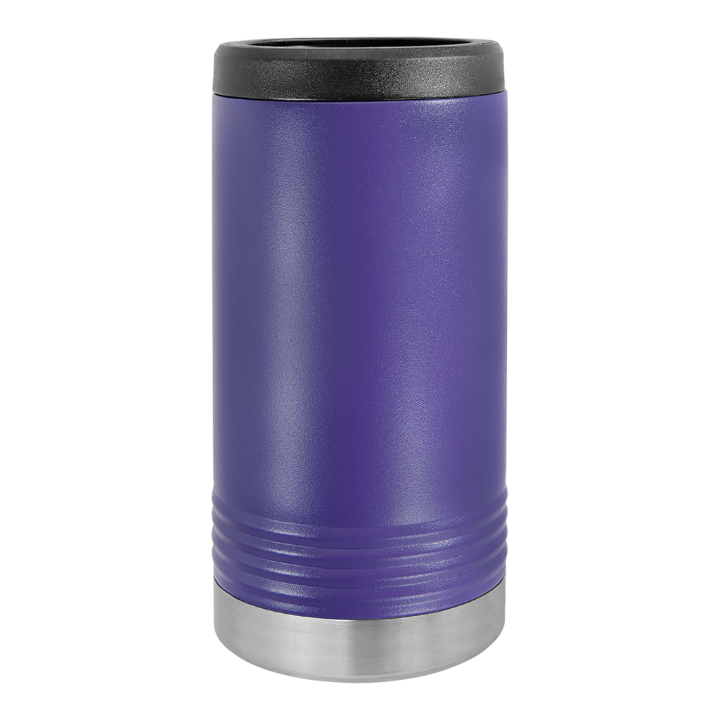 Custom Printed Slim Can Holder | Stainless Steel Double Wall Insulated — Purple