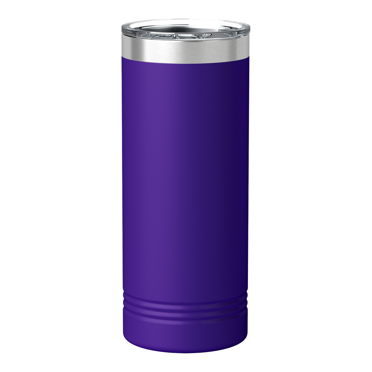 Custom 22oz Skinny Tumbler — Full-Color UV Printed Stainless Steel — Purple
