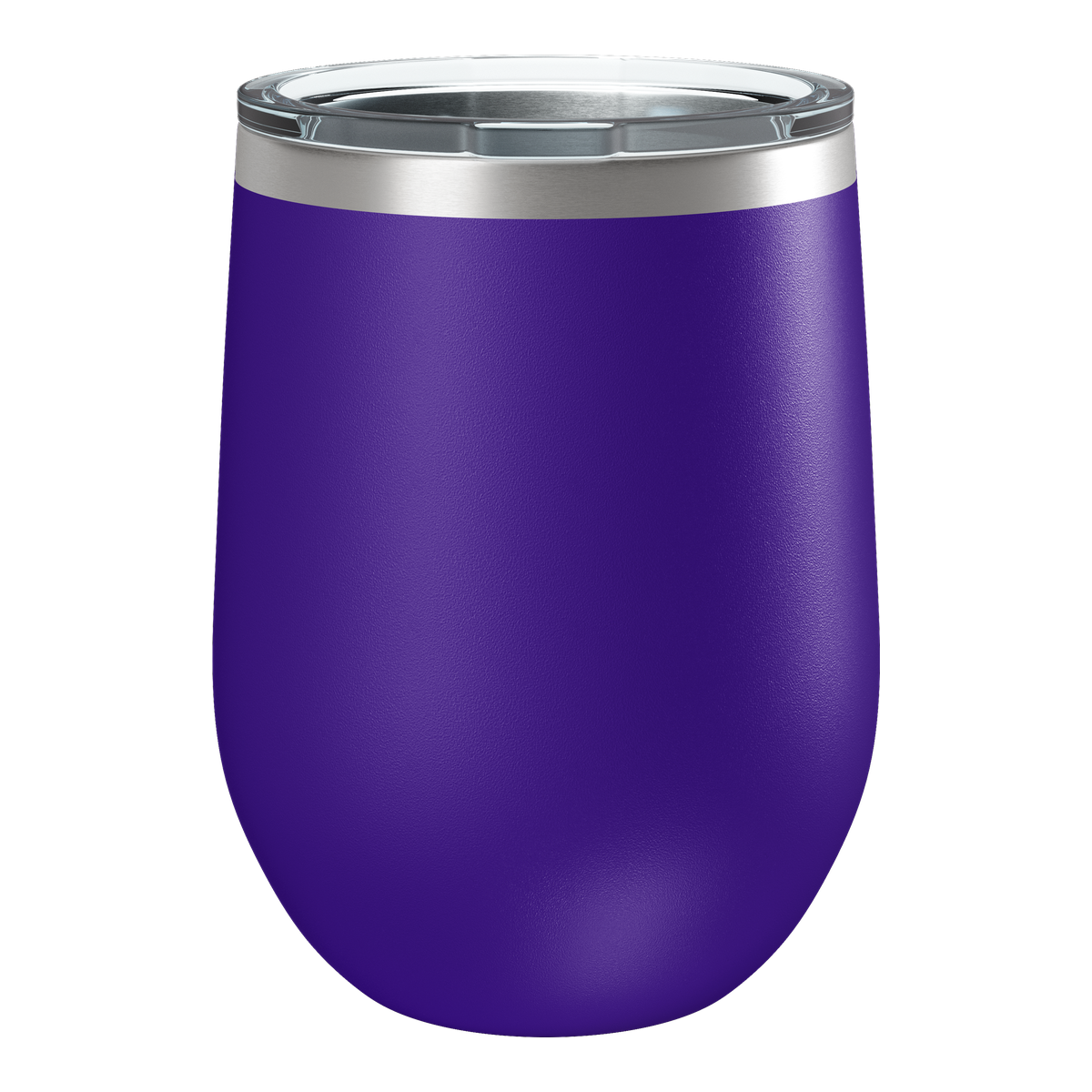 Custom Printed 12oz Wine Tumbler | Stainless Steel 12oz Double Wall Insulated Drinkware — Purple