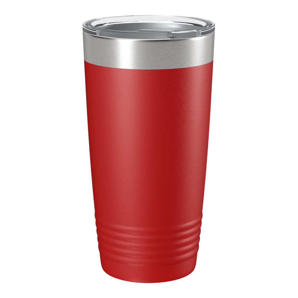 Custom 20oz Logo Tumbler — Full-Color UV Printed Stainless Steel — Red