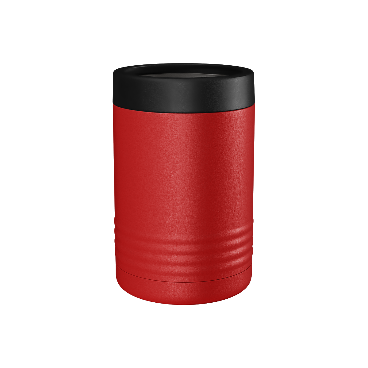 Custom Printed Can & Bottle Holder – Stainless Steel Double Wall Insulated — Red