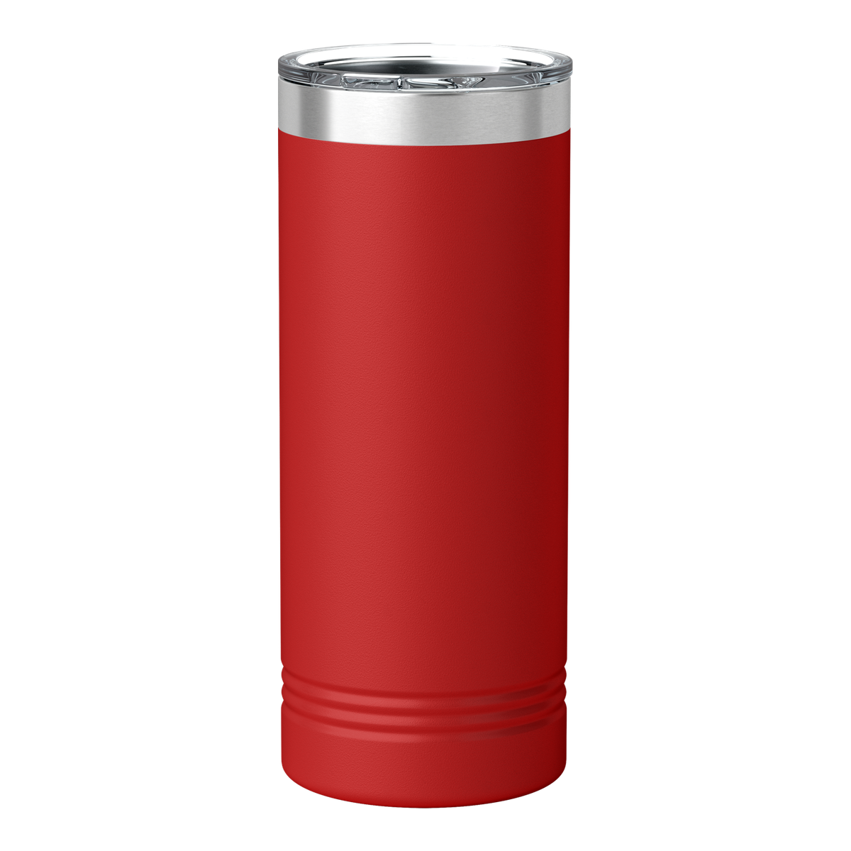 Custom 22oz Skinny Tumbler — Full-Color UV Printed Stainless Steel — Red