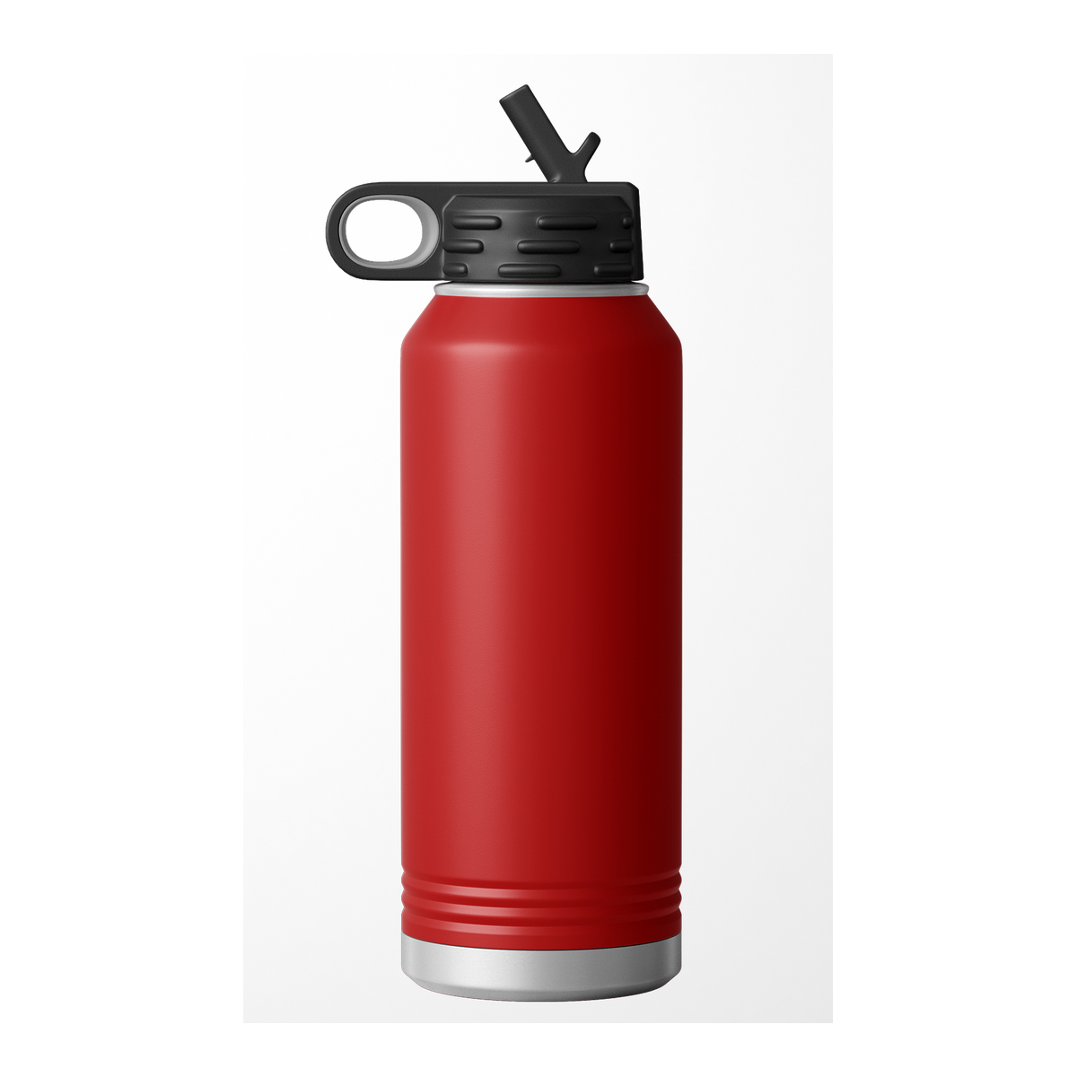 Custom Engraved Water Bottle | Stainless Steel 32oz Double Wall Insulated — Red