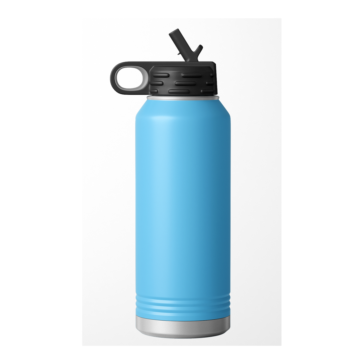Custom Engraved Water Bottle | Stainless Steel 32oz Double Wall Insulated — Sky Blue