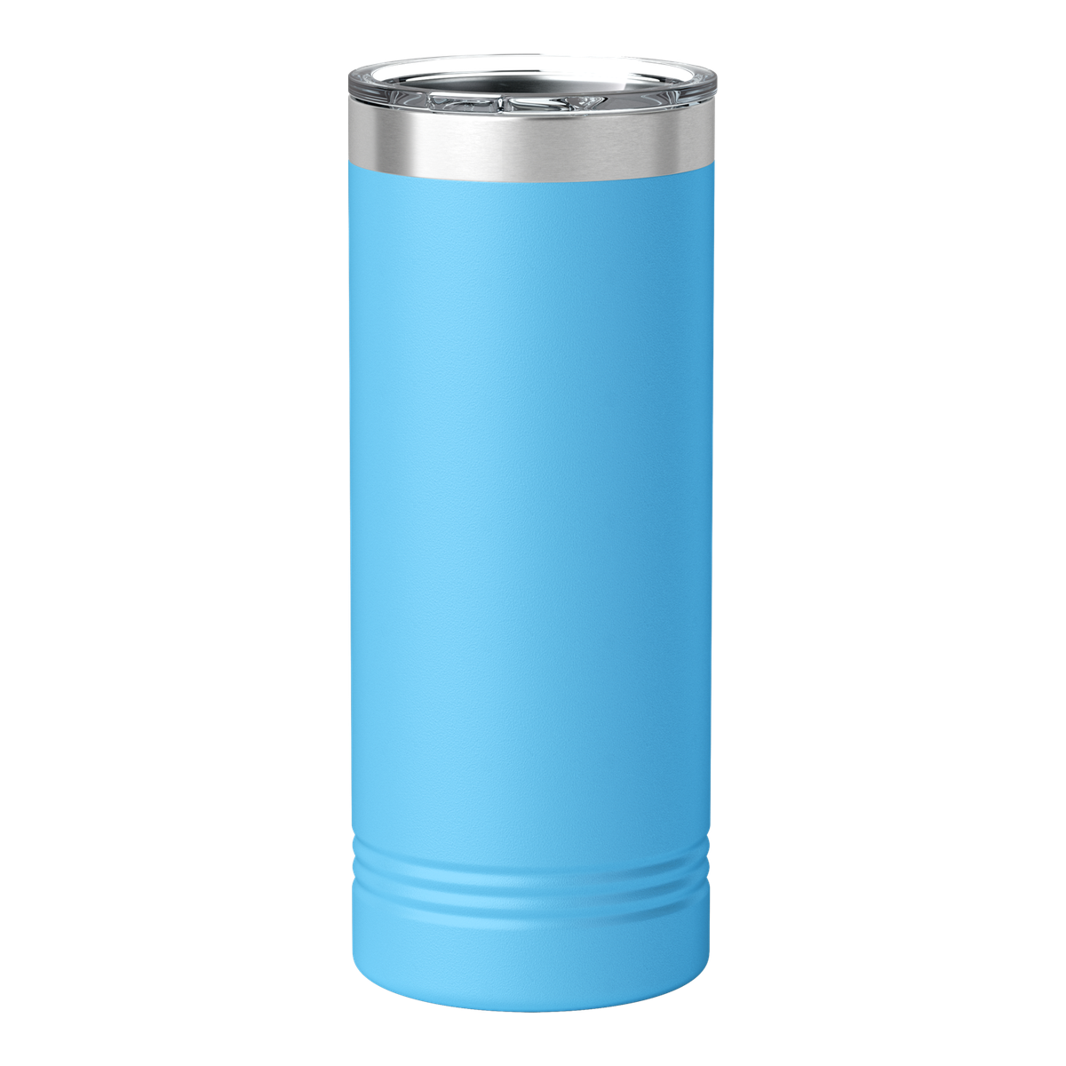 Custom Engraved 22oz Skinny Tumbler | Stainless Steel 22oz Skinny Double Wall Insulated Drinkware — Sky Blue