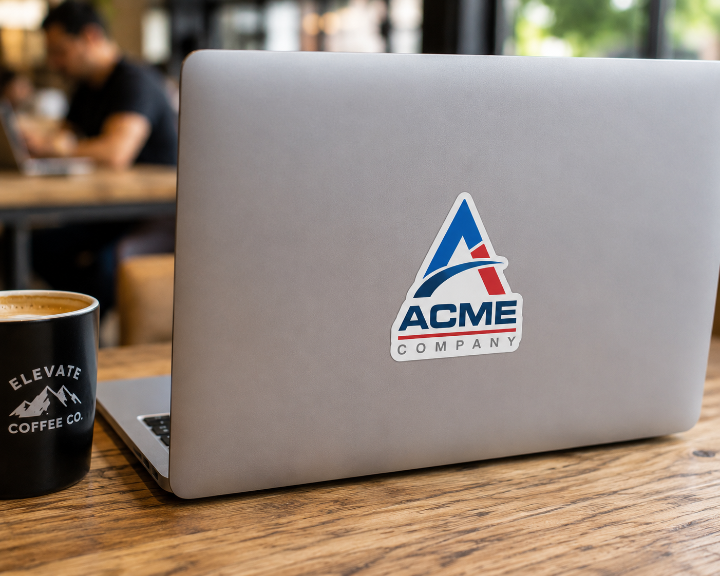 Custom vinyl sticker — applied use case
