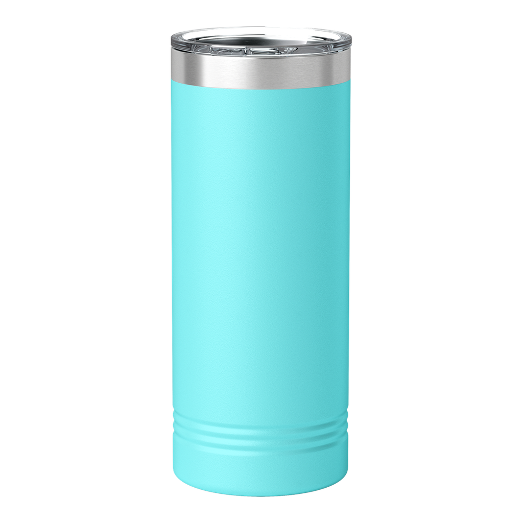 Custom Engraved 22oz Skinny Tumbler | Stainless Steel 22oz Skinny Double Wall Insulated Drinkware — Teal