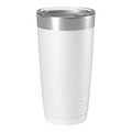 Custom 20oz Logo Tumbler — Full-Color UV Printed Stainless Steel — White