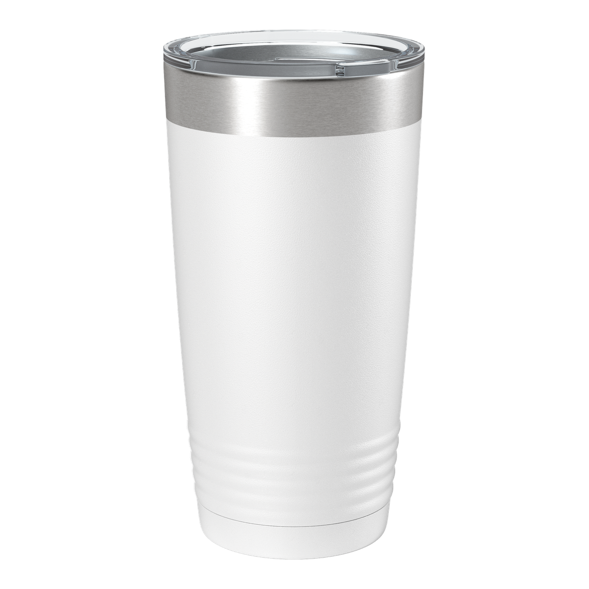 Custom 20oz Logo Tumbler — Full-Color UV Printed Stainless Steel — White